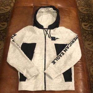 American Eagle men’s size S hoodie full zip gray